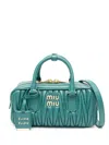 Miu Miu Women Arcade Leather Handbag In Multicolor