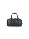 Miu Miu Smooth Shoulder Bag Adjustable Strap In Black
