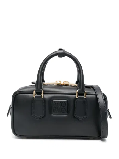 Miu Miu Women Arcadie Leather Handbag In Multicolor