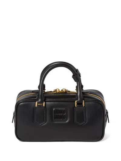 Miu Miu Women Arcadie Leather Handbag In Multicolor