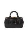 Miu Miu Womens Nero Arcadie Leather Top Handle Bag In Black