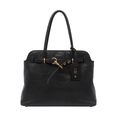 Miu Miu Women Aventure Bag In Black