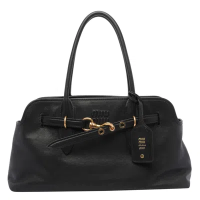 Miu Miu Women Aventure Bag In Black