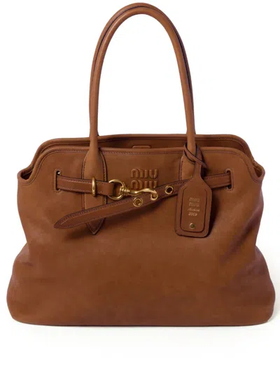 Miu Miu Women Aventure Medium Leather Handbag