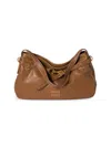 Miu Miu Womens Rovere Aventure Suede Top Handle Bag In Brown