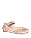 Miu Miu Women's Ballet Slipper Flats In Orchidea
