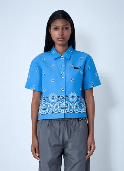 MIU MIU MIU MIU WOMEN BANDANA SHIRT