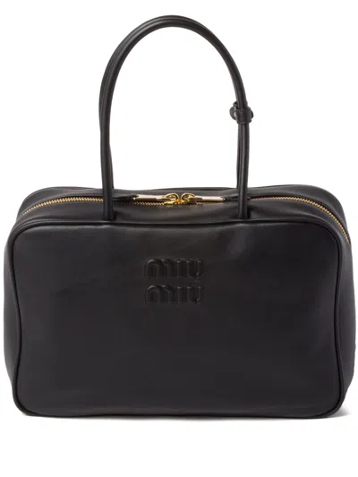 Miu Miu Women Beau Large Leather Handbag