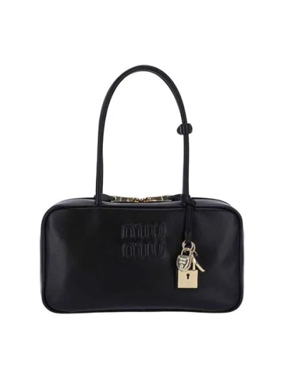 Miu Miu Women Beau' Shoulder Bag In Black