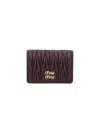 Miu Miu Women Bi-fold Logo Card Holder