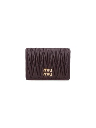 Miu Miu Women Bi-fold Logo Card Holder