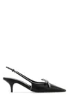 Miu Miu Women Black Leather Nappa Leather Pumps In Black