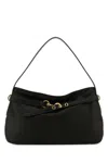 Miu Miu Women Black Nappa Leather Aventure Shoulder Bag In Black