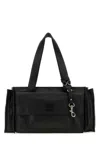 Miu Miu Black Utilitaire Medium Tote In Black