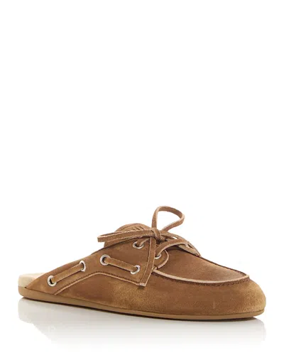 MIU MIU WOMEN'S BOAT LOAFER MULES