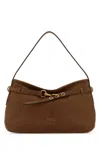 Miu Miu Women Brown Nappa Leather Aventure Shoulder Bag