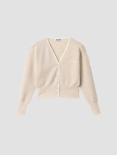 Miu Miu Women's Cashmere Cardigan In Multi