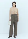 Miu Miu Women Check Pants In Gray