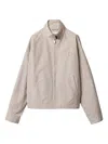 Miu Miu Checked Technical Fabric Blouson Jacket In Gray