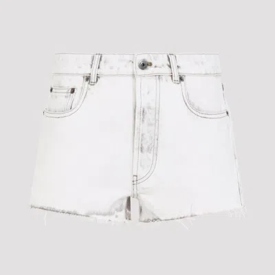 Miu Miu Women's Chic Regular & Straight Leg Mini Short In White
