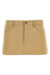 Miu Miu Women Chinos Skirts In Cream