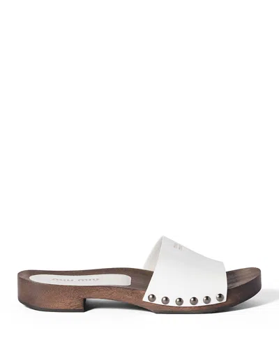 Miu Miu Women's Clog Slide Sandals