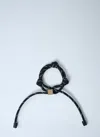 Miu Miu Women Cord Bracelet In Black