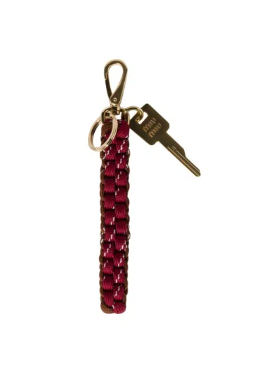 Miu Miu Women's Cord Trick Keychain In Multi