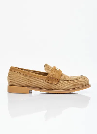 Miu Miu Penny Loafer In Brown