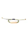 Miu Miu Women's Cotton And Metal Bracelet In Yellow