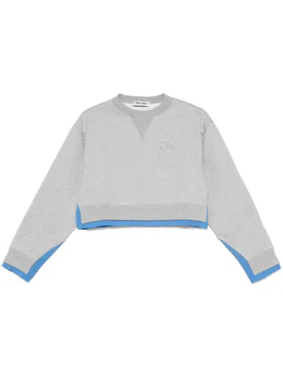 Miu Miu Women Cotton Crewneck Sweatshirt