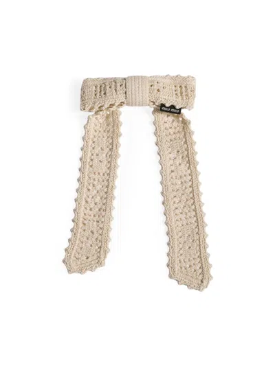 Miu Miu Women's Cotton Hair Clip