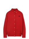 Miu Miu Cotton Jacket With Button-down Collar And Pockets