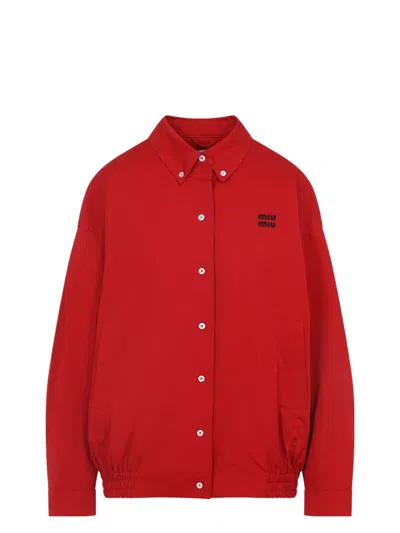 MIU MIU WOMEN'S COTTON JACKET