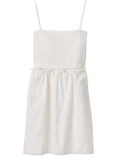 MIU MIU MIU MIU WOMEN COTTON MINI DRESS