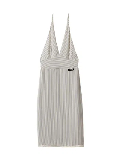 Miu Miu Women's Crêpe De Chine Dress In Sand