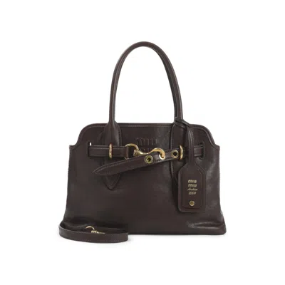Miu Miu Dark Brown Aventure Satchel