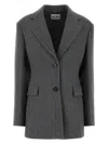 Miu Miu Women's Dark Wool Blazer