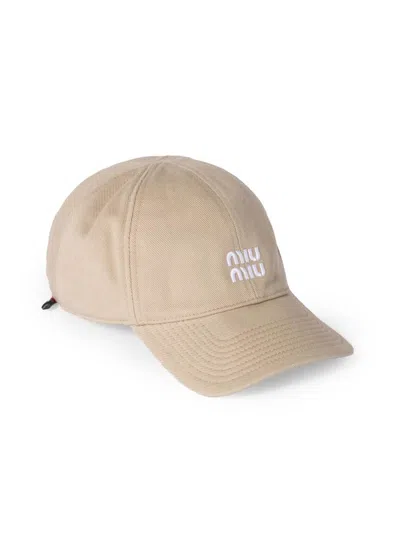 Miu Miu Women's Denim Baseball Cap