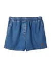 Miu Miu Denim Bermudas In Blue