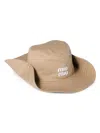 Miu Miu Drill Hat In Brown