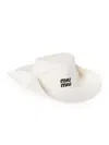 Miu Miu Women's Drill Cowboy Hat In White