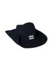 Miu Miu Drill Hat In Blue