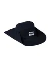 Miu Miu Drill Hat In Blue