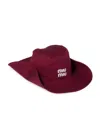 Miu Miu Drill Hat In Red
