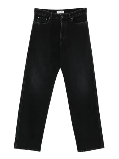 Miu Miu Women Dritto Jeans Denim In Black