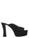 Miu Miu Crystal-embellished Platform Mules