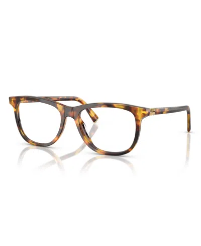 Miu Miu Women's Eyeglasses, Mu 01wv In Brown