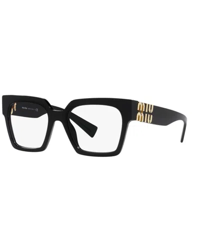 Miu Miu Women's Eyeglasses, Mu 04uv In Black