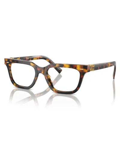 Miu Miu Women's Eyeglasses, Mu 07xv In Brown